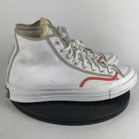 Converse Chuck 70 Hi White Canvas Shoes 171408C Men’s Size 10.5 - Picture 4 of 12